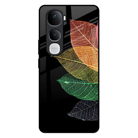 Colorful Leaves Vivo Y400 Pro 5G Glass Back Cover Online