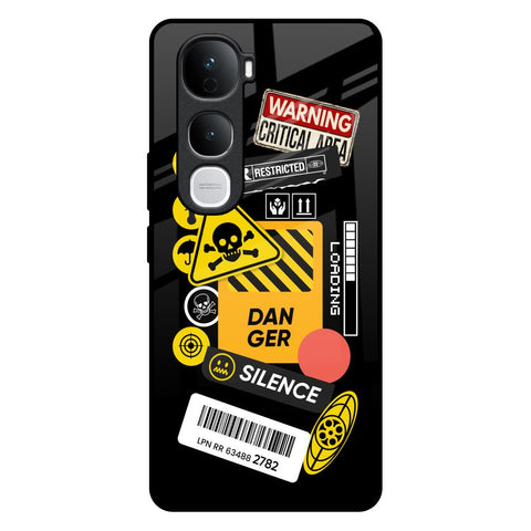 Danger Signs Vivo Y400 Pro 5G Glass Back Cover Online