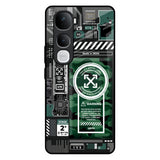 Green Camo Circuit Vivo Y400 Pro 5G Glass Back Cover Online