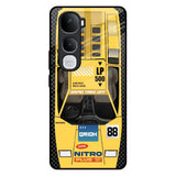 Yellow Racing Car Vivo Y400 Pro 5G Glass Back Cover Online