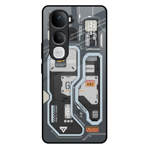 Retro Futuristic Vivo Y400 Pro 5G Glass Back Cover Online