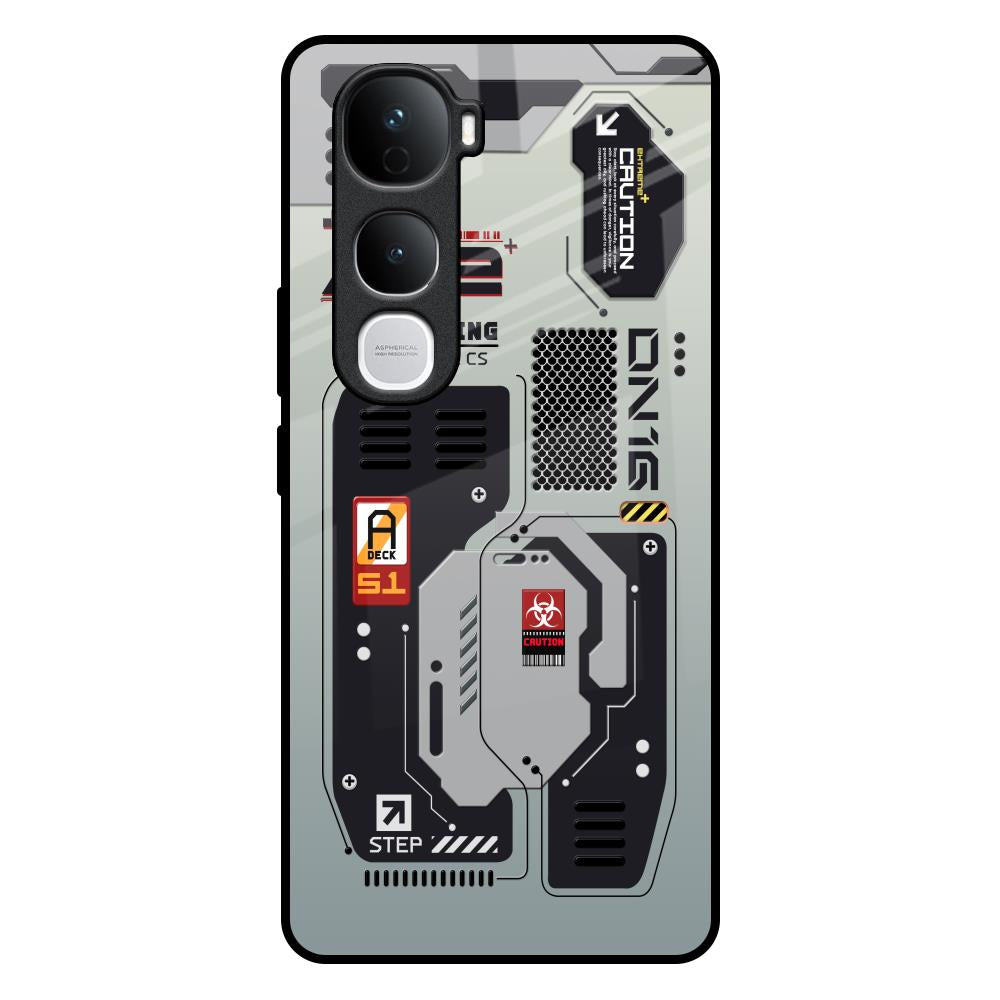 Techno Vibes Vivo Y400 Pro 5G Glass Back Cover Online
