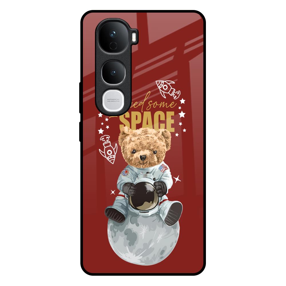 Astronaut Bear Vivo Y400 Pro 5G Glass Back Cover Online