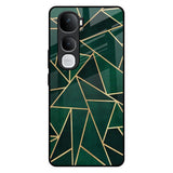 Abstract Green Vivo Y400 Pro 5G Glass Back Cover Online