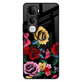 Floral Decorative Vivo Y400 Pro 5G Glass Back Cover Online