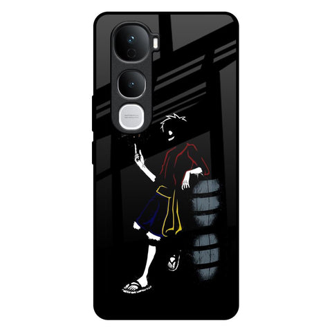 Luffy Line Art Vivo Y400 Pro 5G Glass Back Cover Online