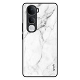 Modern White Marble Vivo Y400 Pro 5G Glass Back Cover Online