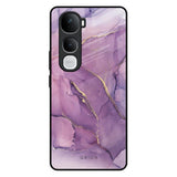 Purple Gold Marble Vivo Y400 Pro 5G Glass Back Cover Online
