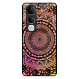 Floral Mandala Vivo Y400 Pro 5G Glass Back Cover Online