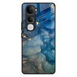 Blue Cool Marble Vivo Y400 Pro 5G Glass Back Cover Online