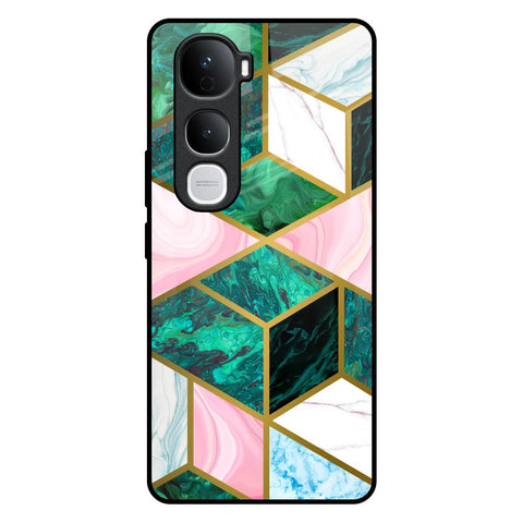 Seamless Green Marble Vivo Y400 Pro 5G Glass Back Cover Online