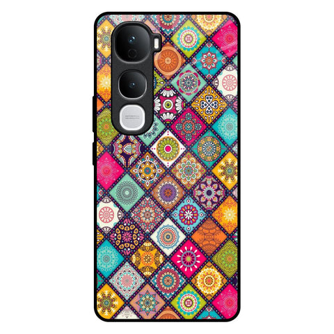 Multicolor Mandala Vivo Y400 Pro 5G Glass Back Cover Online