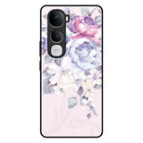 Elegant Floral Vivo Y400 Pro 5G Glass Back Cover Online