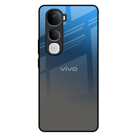 Blue Grey Ombre Vivo Y400 Pro 5G Glass Back Cover Online