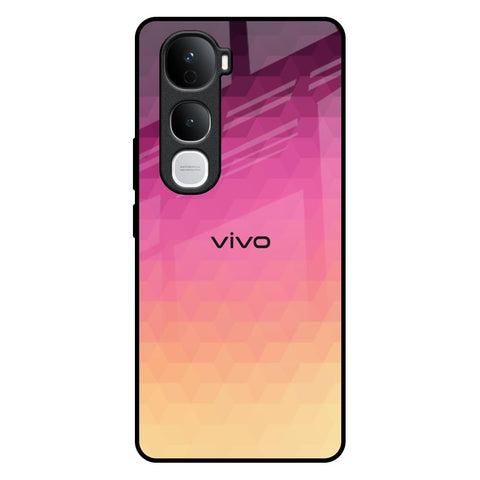 Geometric Pink Diamond Vivo Y400 Pro 5G Glass Back Cover Online
