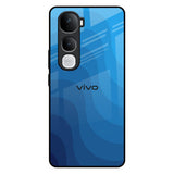Blue Wave Abstract Vivo Y400 Pro 5G Glass Back Cover Online
