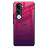 Wavy Pink Pattern Vivo Y400 Pro 5G Glass Back Cover Online