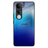 Blue Rhombus Pattern Vivo Y400 Pro 5G Glass Back Cover Online