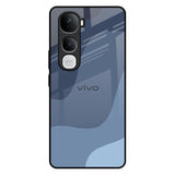 Navy Blue Ombre Vivo Y400 Pro 5G Glass Back Cover Online