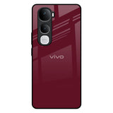 Classic Burgundy Vivo Y400 Pro 5G Glass Back Cover Online