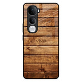 Wooden Planks Vivo Y400 Pro 5G Glass Back Cover Online