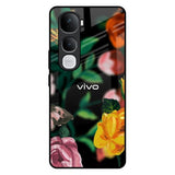 Flowers & Butterfly Vivo Y400 Pro 5G Glass Back Cover Online
