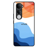 Wavy Color Pattern Vivo Y400 Pro 5G Glass Back Cover Online