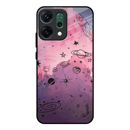 Space Doodles Oppo Reno14 pro 5G Glass Back Cover Online