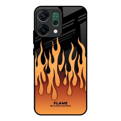 Fire Flame Oppo Reno14 pro 5G Glass Back Cover Online