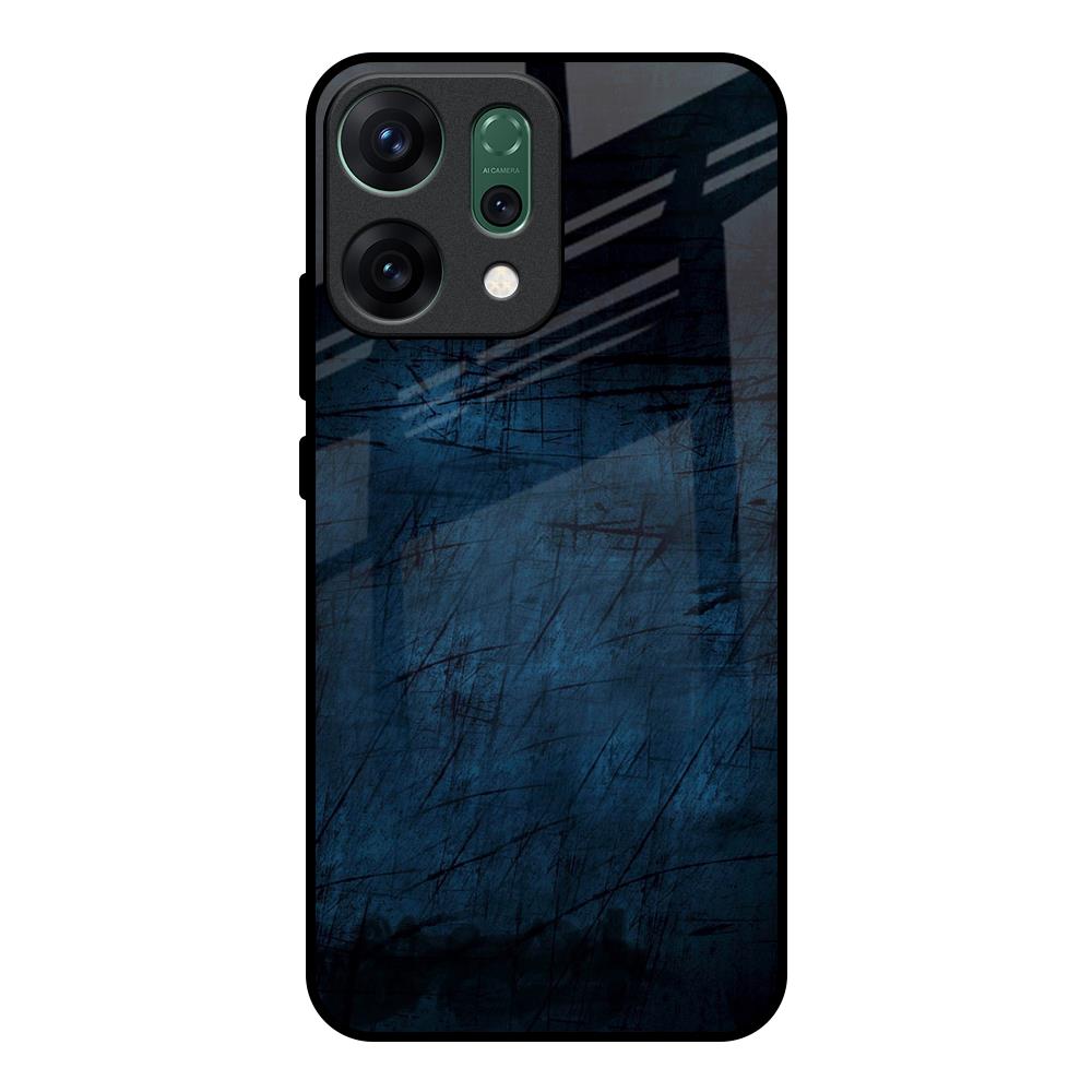 Dark Blue Grunge Oppo Reno14 pro 5G Glass Back Cover Online