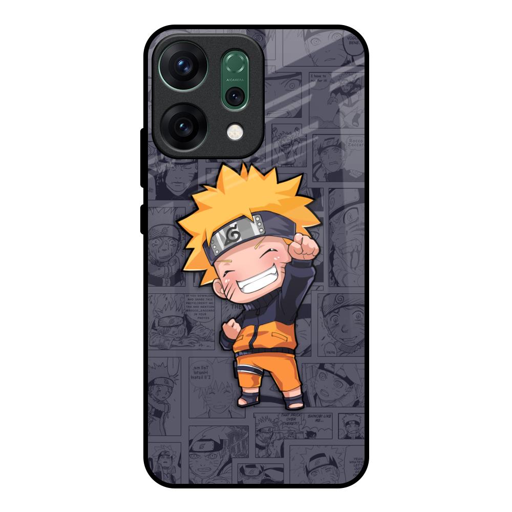 Orange Chubby Oppo Reno14 pro 5G Glass Back Cover Online