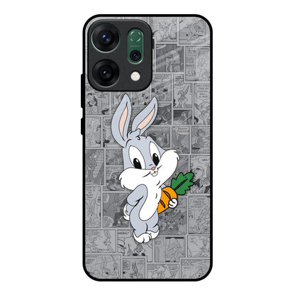 Cute Baby Bunny Oppo Reno14 pro 5G Glass Back Cover Online