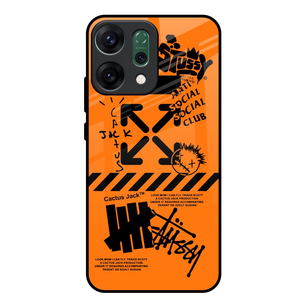 Anti Social Club Oppo Reno14 pro 5G Glass Back Cover Online