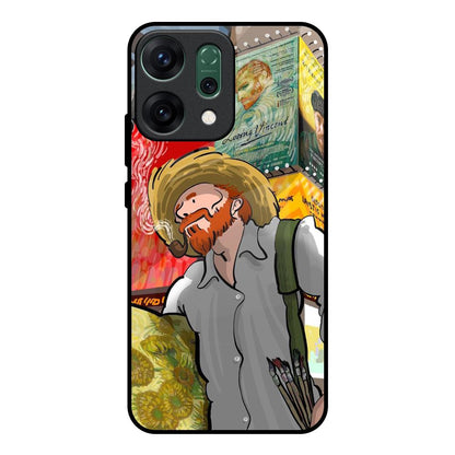 Loving Vincent Oppo Reno14 pro 5G Glass Back Cover Online