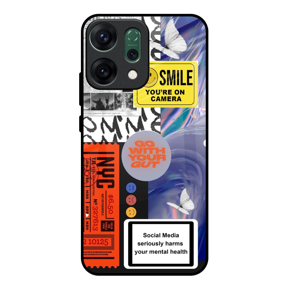 Smile for Camera Oppo Reno14 pro 5G Glass Back Cover Online