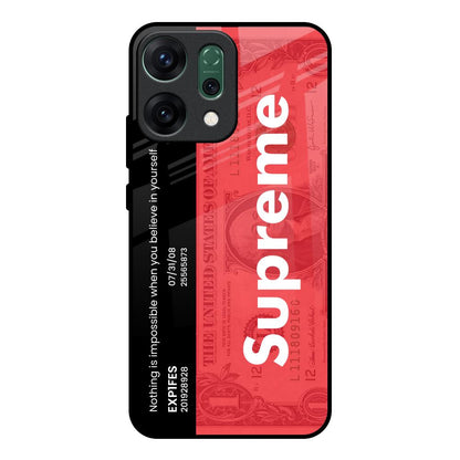 Supreme Ticket Oppo Reno14 pro 5G Glass Back Cover Online