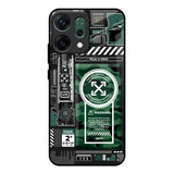 Green Camo Circuit Oppo Reno14 Pro 5G Glass Back Cover Online