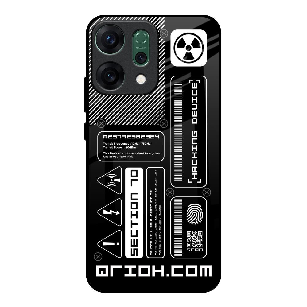 Futuristic Art Oppo Reno14 pro 5G Glass Back Cover Online