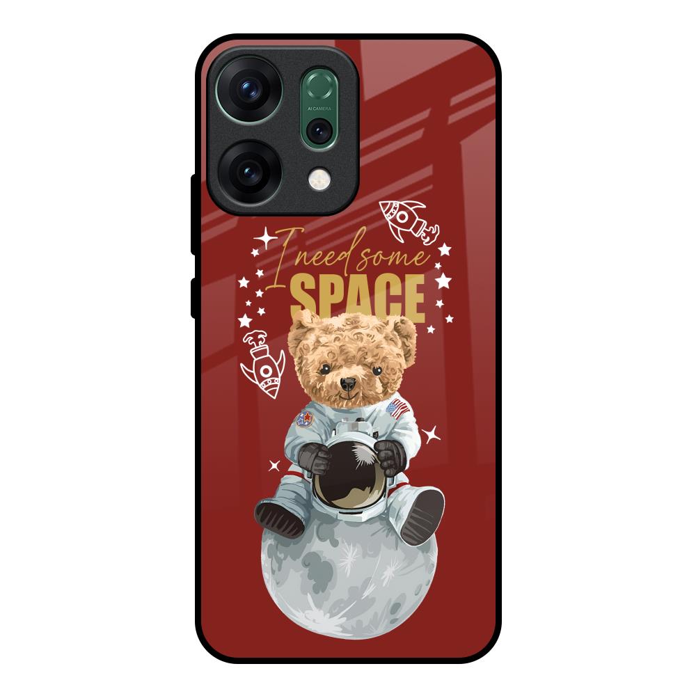 Astronaut Bear Oppo Reno14 pro 5G Glass Back Cover Online