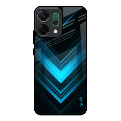 Vertical Blue Arrow Oppo Reno14 pro 5G Glass Back Cover Online