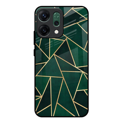 Abstract Green Oppo Reno14 pro 5G Glass Back Cover Online
