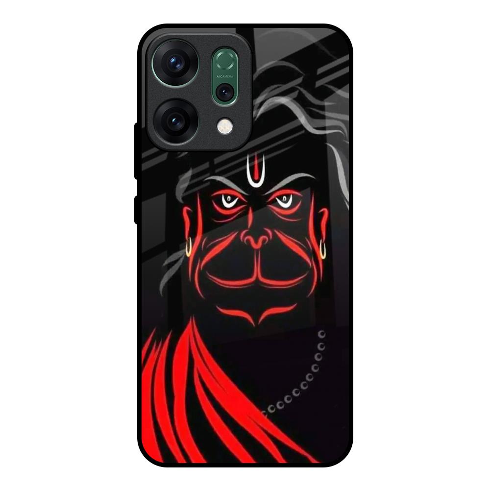 Lord Hanuman Oppo Reno14 pro 5G Glass Back Cover Online