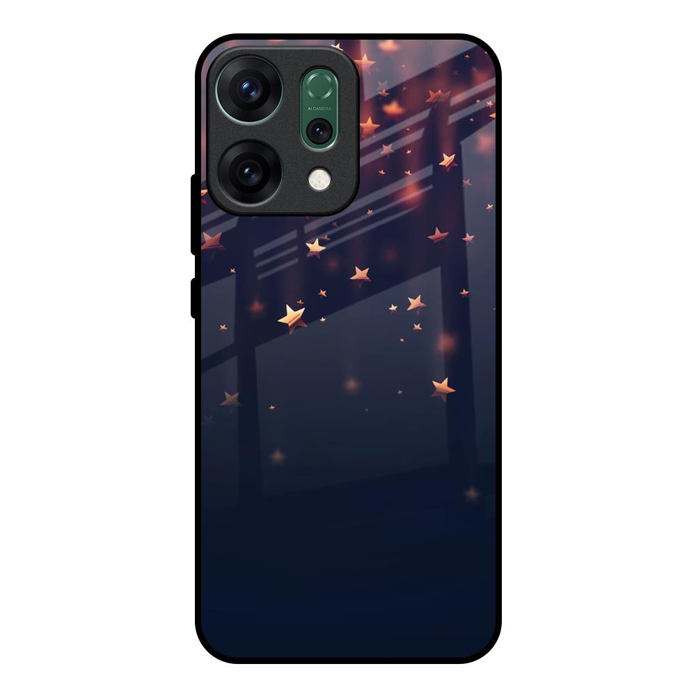 Falling Stars Oppo Reno14 pro 5G Glass Back Cover Online