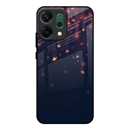 Falling Stars Oppo Reno14 pro 5G Glass Back Cover Online