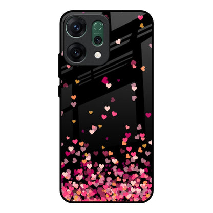 Heart Rain Fall Oppo Reno14 pro 5G Glass Back Cover Online