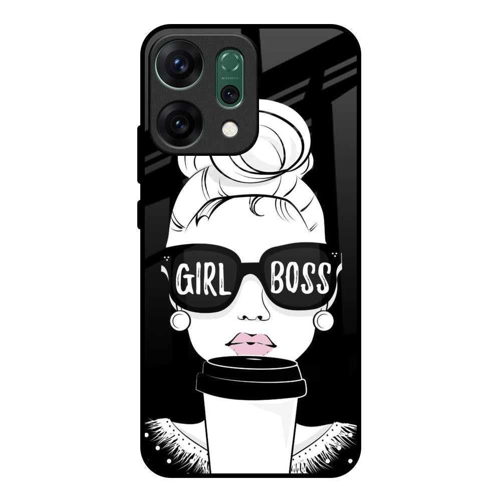 Girl Boss Oppo Reno14 pro 5G Glass Back Cover Online