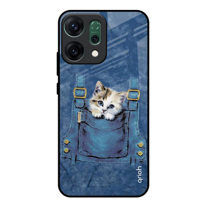 Kitty In Pocket Oppo Reno14 pro 5G Glass Back Cover Online