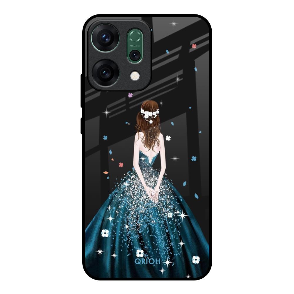 Queen Of Fashion Oppo Reno14 pro 5G Glass Back Cover Online