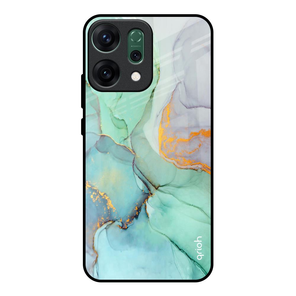 Green Marble Oppo Reno14 pro 5G Glass Back Cover Online