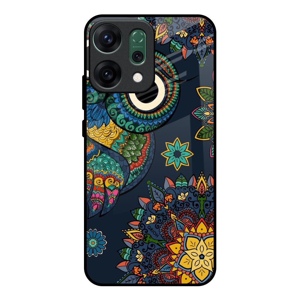 Owl Art Oppo Reno14 pro 5G Glass Back Cover Online